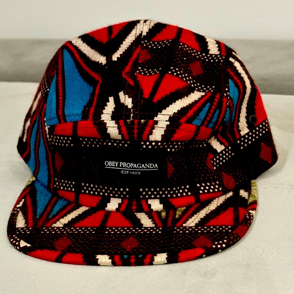 Multi color obey cap brand new without tag